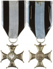 Poland Order (1918-1939) of Virtuti Militari 5th Class; on the sash. 1918–1939 Unknown firm. Military Order of Virtuti Militari; Warsaw. Knight's cros...