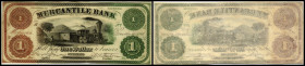 Continental-, Colonial Currency, State Issue, United States
District of Columbia, Washington D.C. 1 $ March 4.1860s, 2 Sign., Haxby DC 270. Mercantile...