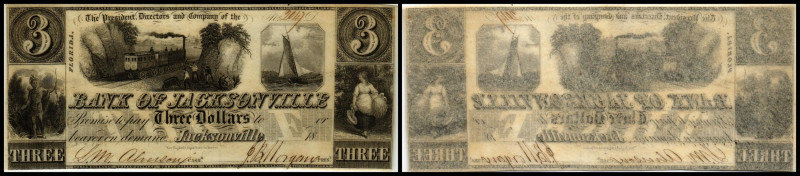 Continental-, Colonial Currency, State Issue, United States
Florida. 3 $ Datum n...