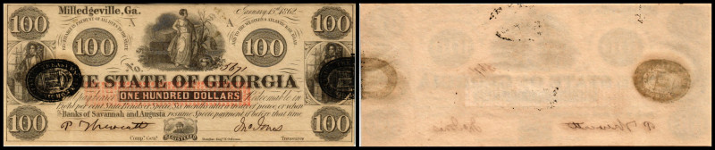 Continental-, Colonial Currency, State Issue, United States
Georgia. 100 $ 15.1....