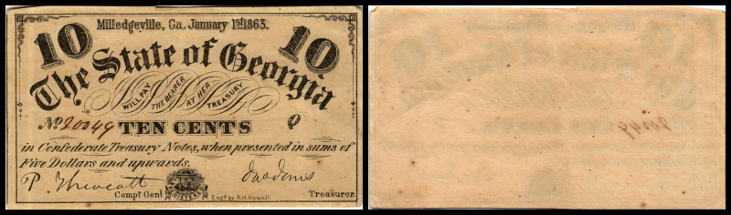 Continental-, Colonial Currency, State Issue, United States
Georgia. 5,10,25,50 ...
