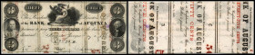 Continental-, Colonial Currency, State Issue, United States
Georgia. 3 $ 1863, 2 Signaturen, Rs Teile ”fraktional notes”. Augusta, Bk of - Haxby GA 30...