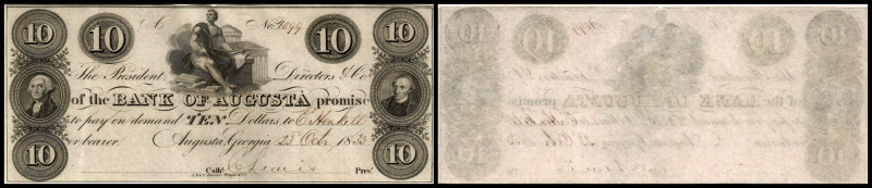 Continental-, Colonial Currency, State Issue, United States
Georgia. 10 $ Oct. 1...