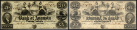 Continental-, Colonial Currency, State Issue, United States
Georgia. 20 $ 1836, Madison, 2 Signaturen. Augusta, Bk of - Haxby GA 30 / IA, II Civil War...
