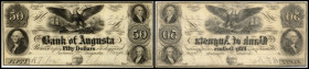 Continental-, Colonial Currency, State Issue, United States
Georgia. 50 $ 1836, 2 Signaturen. Augusta, Bk of - Haxby GA 30 / IA, II Civil War
I
