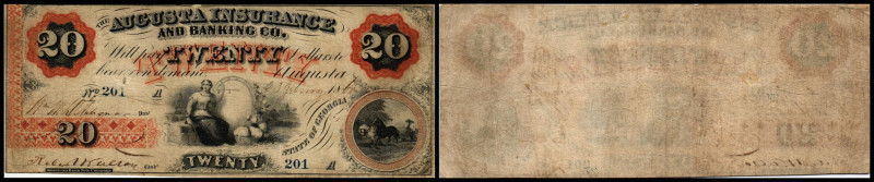 Continental-, Colonial Currency, State Issue, United States
Georgia. 20 $ 1860, ...