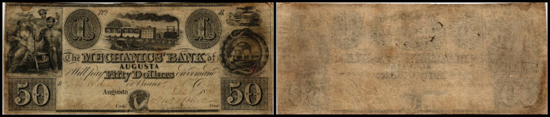 Continental-, Colonial Currency, State Issue, United States
Georgia. 50 $ 1850?,...