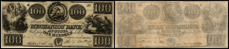 Continental-, Colonial Currency, State Issue, United States
Georgia. 100 $ 1854,...