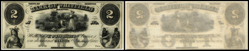 Continental-, Colonial Currency, State Issue, United States
Georgia. 2 $ 1860, r...