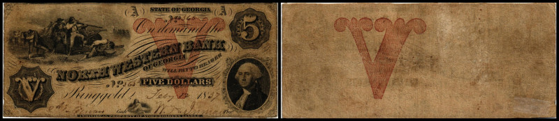 Continental-, Colonial Currency, State Issue, United States
Georgia. 5 $ Febr. 1...