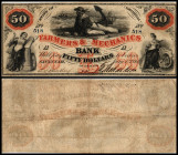 Continental-, Colonial Currency, State Issue, United States
Georgia. 50 $ 1860, 2 Sugnature. Farmers & Mechanics Bk, - Haxby 290
III