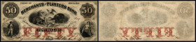 Continental-, Colonial Currency, State Issue, United States
Georgia. 50 $ 1857, 2 Signaturen. Merchants Planters Bk, - Haxbay 315
III+