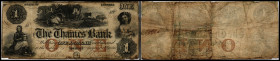 Continental-, Colonial Currency, State Issue, United States
Indiana. 1 $ 12.8.1856. Laurel Thames Bk, -  Haxbay 325
IV