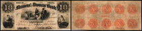 Continental-, Colonial Currency, State Issue, United States
Indiana. 10 $ 4.10.1858. Petersburg Farmers u. Drovers Bk – Haxby 520
III