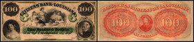 Continental-, Colonial Currency, State Issue, United States
Luisiana. 100 $ 18xx remainder. Citizens Bk, - Haxby 15/I
I-