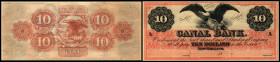 Continental-, Colonial Currency, State Issue, United States
Luisiana. 10 $ 18xx, Adler, remainder. Canal-, Canal & Bk ect., -  Haxby 105/I u.II
I
