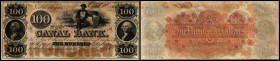 Continental-, Colonial Currency, State Issue, United States
Luisiana. 100 $ 1845 Oct., remainder. Canal-, Canal & Bk ect., -  Haxby 105/I u.II
I-