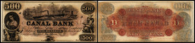 Continental-, Colonial Currency, State Issue, United States
Luisiana. 500 $ 18xx, remainder. Canal-, Canal & Bk ect., -  Haxby 105/I u.II
I-