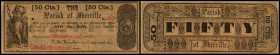 Continental-, Colonial Currency, State Issue, United States
Luisiana. 50 Cents,  20.1.1862, 2 hs Signaturen, D. bds.. Plaguemine, Parish of Iber Ville...