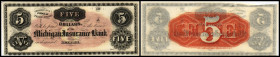 Continental-, Colonial Currency, State Issue, United States
Michigan. 1,5 $ 18xx, remainder. Mich. Insurance Bk, Detroit, - Haxby 145
I