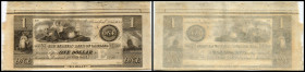 Continental-, Colonial Currency, State Issue, United States
Michigan. 1 $ 18xx, remainder, Dfa. NEBN, überrandig. Farmers Bk of Oakland, - Haxby 355
I...