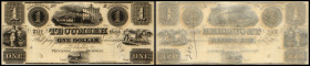 Continental-, Colonial Currency, State Issue, United States
Michigan. 1 $ 18xx, remainder. Teckumseh Bk, - Haxby 440
I-