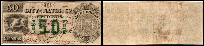 Continental-, Colonial Currency, State Issue, United States
Mississippi. 50 Cent...