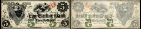 Continental-, Colonial Currency, State Issue, United States
New Jersey. 5 $ 1861, 2 Signaturen. Egg Harbor Bk, - Haxby 115
II