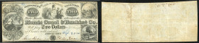 Continental-, Colonial Currency, State Issue, United States
New Jersey. 2 $ 1841, 2 Signaturen. Morris Canal & Banking Co., - Haxby 260/IB, Post Notes...