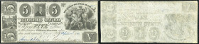 Continental-, Colonial Currency, State Issue, United States
New Jersey. 5 $ 1841, 2 Signaturen. Morris Canal & Banking Co., - Haxby 260/IB, Post Notes...