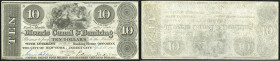 Continental-, Colonial Currency, State Issue, United States
New Jersey. 10 $ 1841, 2 Signaturen. Morris Canal & Banking Co., - Haxby 260/IB, Post Note...