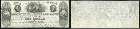 Continental-, Colonial Currency, State Issue, United States
New Jersey. 1 $ 1825, 1 Signatur. Protection & Lombard Bk, - Haxby 265/I
I-