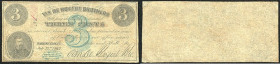 Continental-, Colonial Currency, State Issue, United States
New York. 3 Cents, 1862, Signaturen. Van de Bogart Brothers-Schenectady, Criswell, V95
IV+