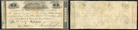 Continental-, Colonial Currency, State Issue, United States
New York. 2 $ 1813?, 2 Signaturen, zu Criswell V.136. NY – Troi, Farmers Bk / Vermont, - H...