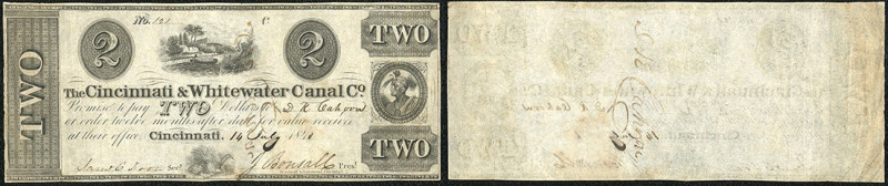 Continental-, Colonial Currency, State Issue, United States
Ohio. 2 $ 1840, 2 Si...