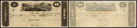 Continental-, Colonial Currency, State Issue, United States
Ohio. 1 $ 18xx, remainder, Df. MDF(& Co.)Senc?. Cincinati, James Monroe, -  Haxby ?
I