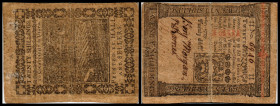 Continental-, Colonial Currency, State Issue, United States
Pennsylvania. 20 Sh. 1773, P-S2540G , Rs Klebestellen, 2 Nst.. Colonial
III-