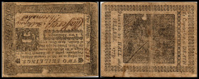 Continental-, Colonial Currency, State Issue, United States
Pennsylvania. 2 Sh. 25.10.1775, P-2551. Colonial
III/IV
