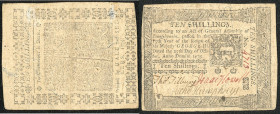 Continental-, Colonial Currency, State Issue, United States
Pennsylvania. 10 Sh. 25.10.1775, P-2554. Colonial
III-