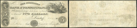 Continental-, Colonial Currency, State Issue, United States
Pennsylvania. 5 $ 1826?, 2 Signaturen. Dundaff, Northern Bk of, - Haxby 110
I-