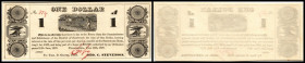 Continental-, Colonial Currency, State Issue, United States
Pennsylvania. 1 $ 1862, 1 Signatur. Southwark Bk, Philadelphia, PA
I