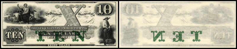 Continental-, Colonial Currency, State Issue, United States
Rhode Island. 10 $ 1...