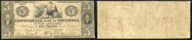 Continental-, Colonial Currency, State Issue, United States
South Carolina. 5 $ 1853, 2 Signaturen, Nst.. Comercial Bk of Columbia, - Haxby 70
III-