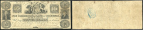 Continental-, Colonial Currency, State Issue, United States
South Carolina. 10 $ 1855, 2 Signaturen, Rs blauer Stpl... Comercial Bk of Columbia, - Hax...
