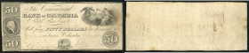 Continental-, Colonial Currency, State Issue, United States
South Carolina. 50 $ 1849, 2 Signaturen.. Comercial Bk of Columbia, - Haxby 70
III-