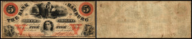 Continental-, Colonial Currency, State Issue, United States
South Carolina. 5 $ 1860, 2 Signaturen, Nst.. Bk of Hamburg (2.) -  Haxby 86
III