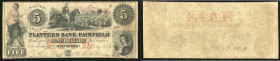 Continental-, Colonial Currency, State Issue, United States
South Carolina. 5 $ 1856, 2 Signaturen, rote Anmerkung. Winnsboro, Planters Bk of Fairfiel...