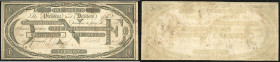 Continental-, Colonial Currency, State Issue, United States
Vermont. 1 $ 1808? Serie B, 2 Signaturen, Brench Westminster. Vermont State Bk, - Haxby 4/...