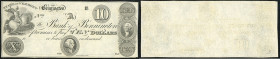 Continental-, Colonial Currency, State Issue, United States
Vermont. 10 $ 18xx, remaindar. Bennington, Bk of, - Haxby 10
I