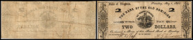 Continental-, Colonial Currency, State Issue, United States
Virginia. 1,2 $ 1882, 2 Signaturen. Bk of the old Dominion, - Haxby 5/B
III